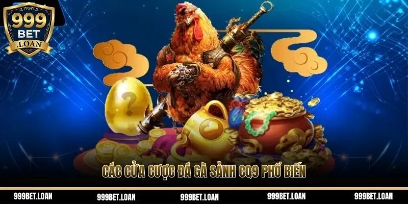 Các cửa cược đá gà sảnh CQ9 phổ biến